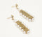 Coiled Iron & Pearl Dangle Earrings