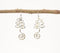 Coiled Minimal Metal Dangle Earrings
