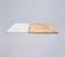 Colorblock White Stone & Wood Chopping Board