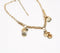 Coin Charms & Metallic Chain necklace