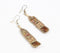 Copper party beaded Dangle Earrings