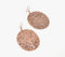 Copper-Toned Brass Antique Dangle Earrings