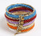 Colorful Braided & Metallic Beaded Stacked Bracelet