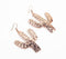 Copper-Toned Brass Cacti Dangle Earrings
