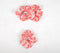 Coral Floral Block printed Scrunchie hair ties set of 3