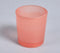 Coral Frosted Glass Votives (set of 2)