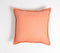 Coral Jute Border Cushion cover