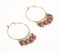 Colorpop Beads on Hoop Earrings