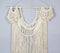 Cotton Macrame Wavy Fringes Wall Decor
