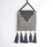 Crochet Black Wall Pocket with Tassels
