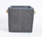 Crochet Charcoal Cotton Foldable Storage Hamper
