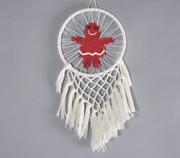 Crochet Gingerbread Girl Dreamcatcher