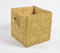 Crochet Mustard Cotton Foldable Storage Hamper