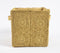 Crochet Mustard Cotton Foldable Storage Hamper