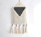 Crochet Neutral Wall Pocket with Tassels