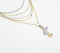 Dual-Toned Metal Multi-Strand Necklace