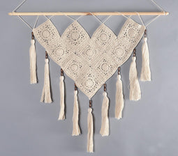 Crochet Wall Hanging with Tassels