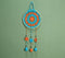 Crochet Orange & Teal Dreamcatcher