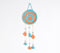 Crochet Orange & Teal Dreamcatcher