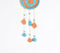 Crochet Orange & Teal Dreamcatcher