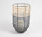 Cylindrical Cane Iron Candle Holder
