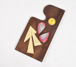Dark Polished Acacia Wood Snack Board