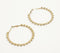 Dazzling Stone Encrusted Hoop Earrings