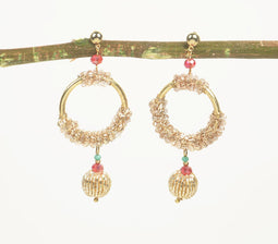 Dazzling Metallic Hoop Earrings