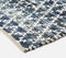 Diamond Design Cotton Denim & Jute Rug