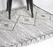 Diamond Patterned Greyscale Rug