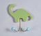 Dinosaur-Shaped Wooden Wall Hook
