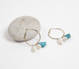 Dreamy Coastal Hoop Earrings