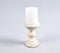 Distress Painted Mango Wood Candle Holder