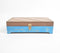 Distress Painted Wooden Trinket Box with Brass Details