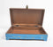 Distress Painted Wooden Trinket Box with Brass Details