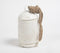 Distress White Iron Bell with Rope