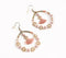 Dusty Pink Beads Tasseled Dangle Earrings