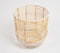 Earthy Handwoven Iron & Cane Candle Holder