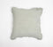Dyed Monotone Green Cotton Cushion Cover with Ruffled Edges