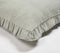 Dyed Monotone Green Cotton Cushion Cover with Ruffled Edges