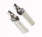 Embellished Velvet Floral Drop Earrings