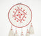 Embroidered Lace dreamcatcher with Tassels
