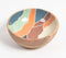 Enameled Abstract Mango Wood Bowl