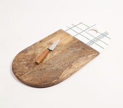 Enamelled Geometric Wooden Chopping Board