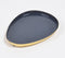 Enamelled Iron Egg-Shaped Snack Trays (set of 3)