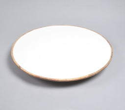 Enamelled mango Wood Rotating Cake Stand