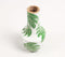 Enamelled Wooden Tropical Leaf Vase