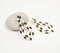 Epoxy-Inlaid Monochrome Drop Earrings