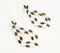Epoxy-Inlaid Monochrome Drop Earrings