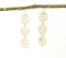 Epoxy-Inlaid Silver-Toned Brass Dangle Earrings